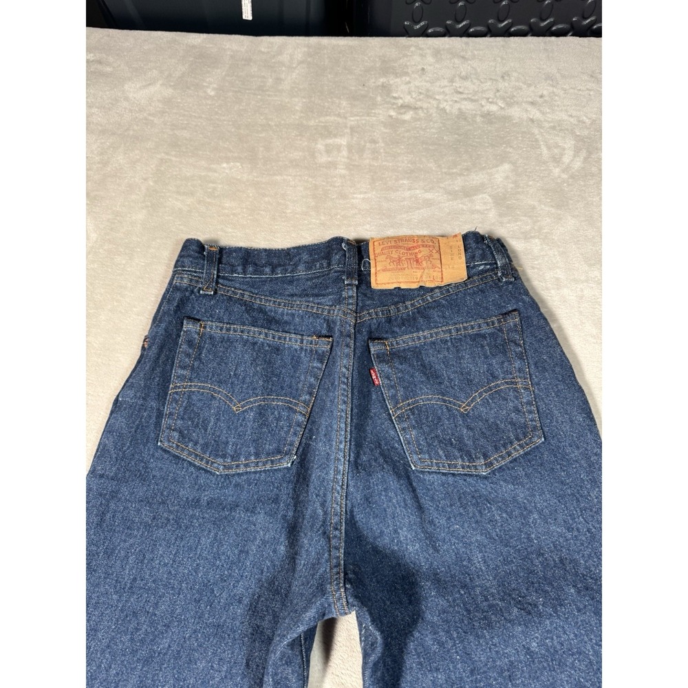 Vintage 80s Levis 501xx Jeans Womens Size 28x33 Blue Dark Button Fly MADE IN USA - Picture 10 of 16